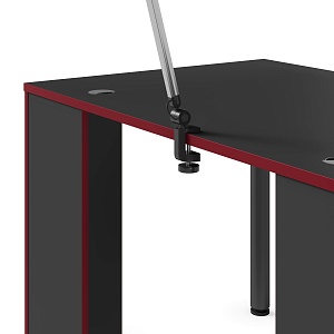 Игровой компьютерный стол SKILLL SSTG 1385.2, антрацит/красный, 1200х850х750 мм